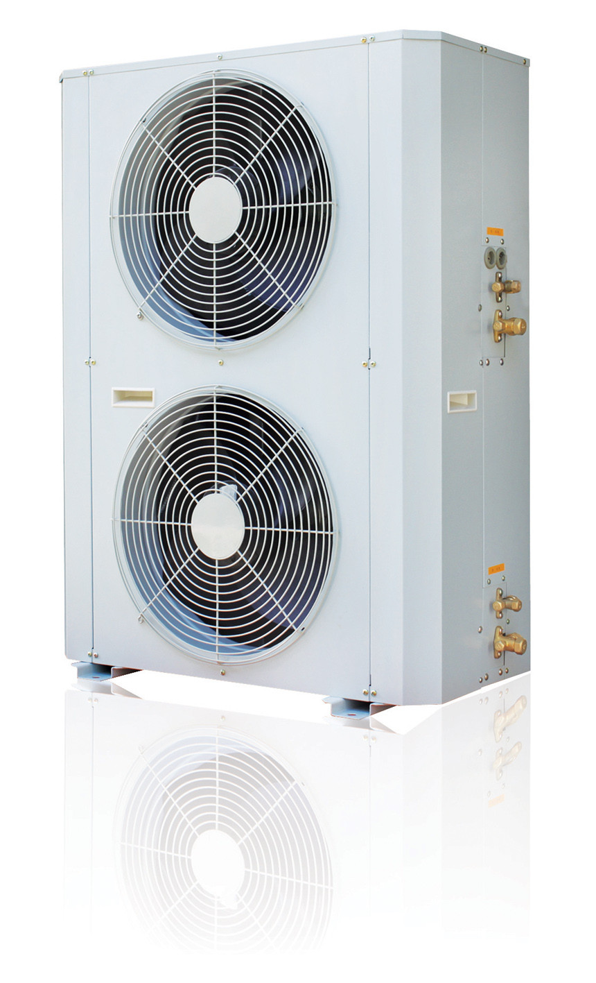11.5kW الباردة / الماء الساخن الهواء المتكاملة مبردة وحدة وحدات مبرد R22 مضخة الحرارة