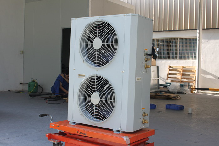 مبردة استعادة R410A المنزلية إجمالي حرارة الهواء وحدة مضخة الحرارة مع 65 C الماء الساخن